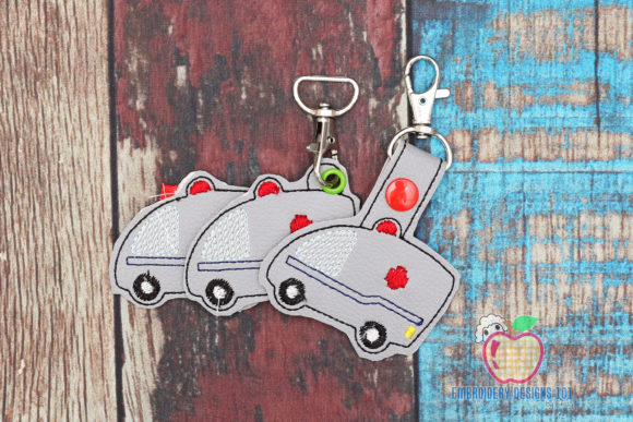 Ambulance ITH Key Fob Pattern: Honest Stitch Review