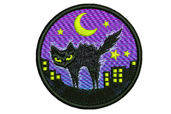 Cat Scary Look: A Playful Spooky Embroidery for Meaningful Gifts