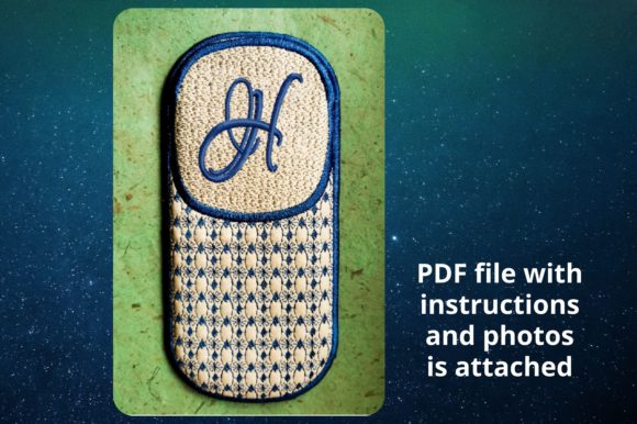 Eyeglass Case Letter H