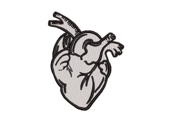 Human Heart Line Art
