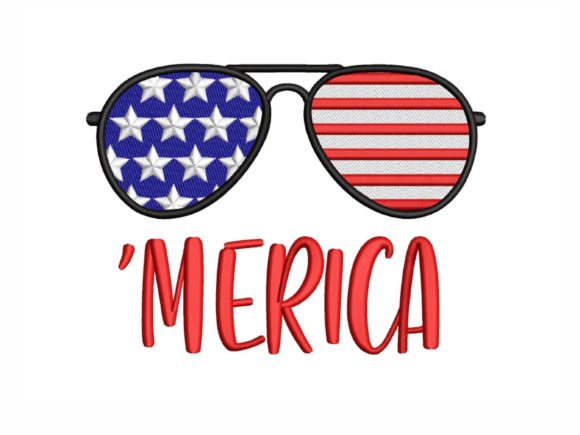 Merica Sunglasses: A Patriotic Embroidery Staple