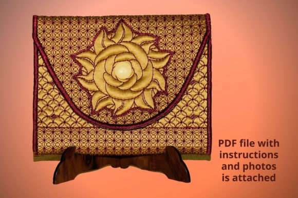 Rose Small Purse Embroidery Design
