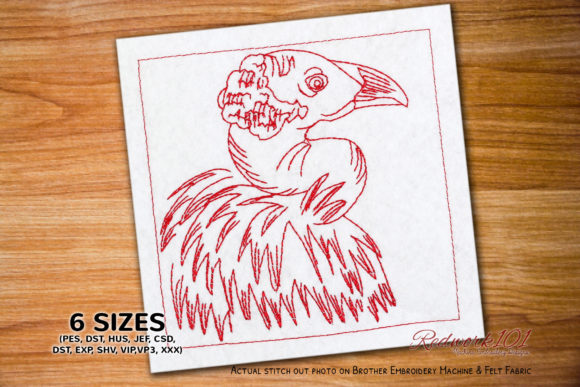 Sad Fowl Bird: A Thoughtful Redwork Embroidery Review